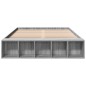 vidaXL Bettgestell Grau Sonoma 120x190 cm Holzwerkstoff vidaXL Bettgestell Grau Sonoma 120x190 cm Holzwerkstoff