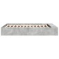 vidaXL Bettgestell Betongrau 135x190 cm Holzwerkstoff vidaXL Bettgestell Betongrau 135x190 cm Holzwerkstoff