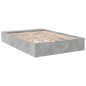 vidaXL Bettgestell Betongrau 135x190 cm Holzwerkstoff vidaXL Bettgestell Betongrau 135x190 cm Holzwerkstoff