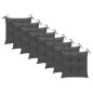 vidaXL Klappbare Gartenstühle mit Kissen 8 Stk. Massivholz Teak vidaXL Klappbare Gartenstühle mit Kissen 8 Stk. Massivholz Teak