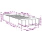 vidaXL Bettgestell Schwarz 90x200 cm Holzwerkstoff vidaXL Bettgestell Schwarz 90x200 cm Holzwerkstoff