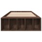 vidaXL Bettgestell Braun Eichen-Optik 75x190 cm Holzwerkstoff vidaXL Bettgestell Braun Eichen-Optik 75x190 cm Holzwerkstoff