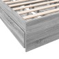 vidaXL Bettgestell mit Schubladen Grau Sonoma 90x190 cm Holzwerkstoff vidaXL Bettgestell mit Schubladen Grau Sonoma 90x190 cm Holzwerkstoff
