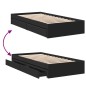 vidaXL Bettgestell mit Schubladen Schwarz 90x190 cm Holzwerkstoff vidaXL Bettgestell mit Schubladen Schwarz 90x190 cm Holzwerkstoff