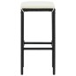 vidaXL 5-tlg. Gartenbar-Set Schwarz Massivholz Akazie und Poly Rattan vidaXL 5-tlg. Gartenbar-Set Schwarz Massivholz Akazie und Poly Rattan