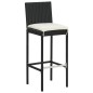 vidaXL 3-tlg. Gartenbar-Set Schwarz Massivholz Akazie und Poly Rattan vidaXL 3-tlg. Gartenbar-Set Schwarz Massivholz Akazie und Poly Rattan
