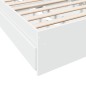 vidaXL Bettgestell mit Schubladen Weiß 75x190 cm Holzwerkstoff vidaXL Bettgestell mit Schubladen Weiß 75x190 cm Holzwerkstoff