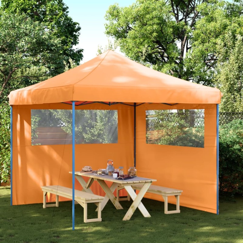 vidaXL Partyzelt Faltbar Pop-Up mit 2 Seitenteilen Orange vidaXL Partyzelt Faltbar Pop-Up mit 2 Seitenteilen Orange
