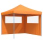 vidaXL Partyzelt Faltbar Pop-Up mit 2 Seitenteilen Orange vidaXL Partyzelt Faltbar Pop-Up mit 2 Seitenteilen Orange