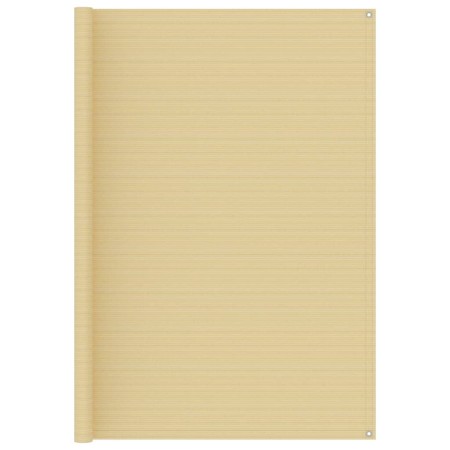 vidaXL Zeltteppich Beige 250x200 cm HDPE