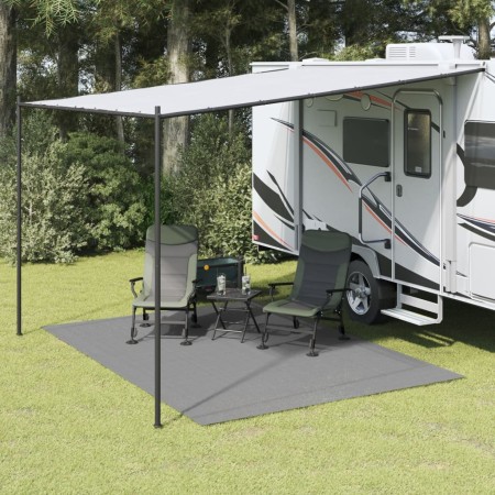 vidaXL Campingteppich Hellgrau 3,5x2,5 m