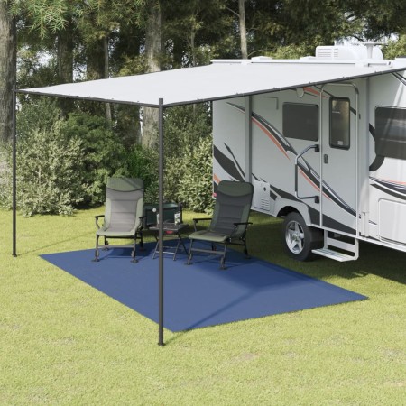 vidaXL Campingteppich Blau 4x2,5 m