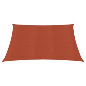 vidaXL Sonnensegel 160 g/m² Quadratisch Terrakottarot 2,5x2,5 m HDPE