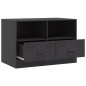 vidaXL TV-Schrank Schwarz 67x39x44 cm Stahl vidaXL TV-Schrank Schwarz 67x39x44 cm Stahl