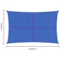vidaXL Sonnensegel 160 g/m² Rechteckig Blau 3x6 m HDPE vidaXL Sonnensegel 160 g/m² Rechteckig Blau 3x6 m HDPE