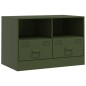 vidaXL TV-Schrank Olivgrün 67x39x44 cm Stahl vidaXL TV-Schrank Olivgrün 67x39x44 cm Stahl