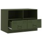 vidaXL TV-Schrank Olivgrün 67x39x44 cm Stahl vidaXL TV-Schrank Olivgrün 67x39x44 cm Stahl