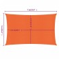 vidaXL Sonnensegel 160 g/m² Rechteckig Orange 5x7 m HDPE vidaXL Sonnensegel 160 g/m² Rechteckig Orange 5x7 m HDPE