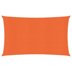 vidaXL Sonnensegel 160 g/m² Rechteckig Orange 4x7 m HDPE