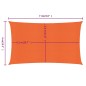 vidaXL Sonnensegel 160 g/m² Rechteckig Orange 4x7 m HDPE vidaXL Sonnensegel 160 g/m² Rechteckig Orange 4x7 m HDPE