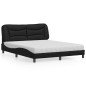 vidaXL Bett mit Matratze Schwarz 160x200 cm Kunstleder vidaXL Bett mit Matratze Schwarz 160x200 cm Kunstleder