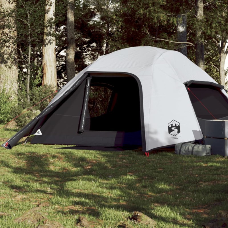 vidaXL Kuppel-Campingzelt 4 Personen Weiß Dunkel Wasserdicht vidaXL Kuppel-Campingzelt 4 Personen Weiß Dunkel Wasserdicht