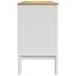 vidaXL Sideboard FLORO Weiß 114x43x74 cm Massivholz Kiefer vidaXL Sideboard FLORO Weiß 114x43x74 cm Massivholz Kiefer