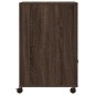 vidaXL Druckerständer mit Rollen Braun Eichen-Optik 60x48x74 cm vidaXL Druckerständer mit Rollen Braun Eichen-Optik 60x48x74 cm