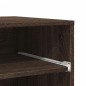 vidaXL Druckerständer mit Rollen Braun Eichen-Optik 60x48x74 cm vidaXL Druckerständer mit Rollen Braun Eichen-Optik 60x48x74 cm