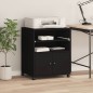 vidaXL Druckerständer mit Rollen Schwarz 60x48x74 cm vidaXL Druckerständer mit Rollen Schwarz 60x48x74 cm