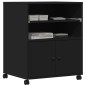vidaXL Druckerständer mit Rollen Schwarz 60x48x74 cm vidaXL Druckerständer mit Rollen Schwarz 60x48x74 cm