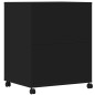 vidaXL Druckerständer mit Rollen Schwarz 60x48x74 cm vidaXL Druckerständer mit Rollen Schwarz 60x48x74 cm