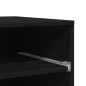 vidaXL Druckerständer mit Rollen Schwarz 60x48x74 cm vidaXL Druckerständer mit Rollen Schwarz 60x48x74 cm