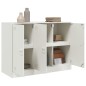vidaXL Sideboard Weiß 99x39x73 cm Stahl vidaXL Sideboard Weiß 99x39x73 cm Stahl