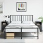 vidaXL Nachttische 2 Stk. Schwarz 34,5x39x62 cm Stahl vidaXL Nachttische 2 Stk. Schwarz 34,5x39x62 cm Stahl