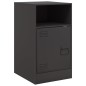 vidaXL Nachttische 2 Stk. Schwarz 34,5x39x62 cm Stahl vidaXL Nachttische 2 Stk. Schwarz 34,5x39x62 cm Stahl