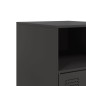 vidaXL Nachttische 2 Stk. Schwarz 34,5x39x62 cm Stahl vidaXL Nachttische 2 Stk. Schwarz 34,5x39x62 cm Stahl