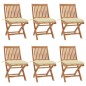Klappbare Gartenstühle mit Kissen 6 Stk. Massivholz Teak Klappbare Gartenstühle mit Kissen 6 Stk. Massivholz Teak
