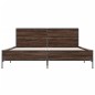 vidaXL Bettgestell Braun Eichen-Optik 140x200 cm Holzwerkstoff Metall vidaXL Bettgestell Braun Eichen-Optik 140x200 cm Holzwerkstoff Metall