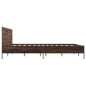 vidaXL Bettgestell Braun Eichen-Optik 140x200 cm Holzwerkstoff Metall vidaXL Bettgestell Braun Eichen-Optik 140x200 cm Holzwerkstoff Metall
