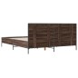 vidaXL Bettgestell Braun Eichen-Optik 140x200 cm Holzwerkstoff Metall vidaXL Bettgestell Braun Eichen-Optik 140x200 cm Holzwerkstoff Metall