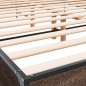 vidaXL Bettgestell Braun Eichen-Optik 140x200 cm Holzwerkstoff Metall vidaXL Bettgestell Braun Eichen-Optik 140x200 cm Holzwerkstoff Metall
