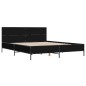 vidaXL Bettgestell Schwarz 140x200 cm Holzwerkstoff und Metall vidaXL Bettgestell Schwarz 140x200 cm Holzwerkstoff und Metall