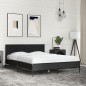 vidaXL Bettgestell Schwarz 140x200 cm Holzwerkstoff und Metall vidaXL Bettgestell Schwarz 140x200 cm Holzwerkstoff und Metall