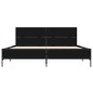 vidaXL Bettgestell Schwarz 140x200 cm Holzwerkstoff und Metall vidaXL Bettgestell Schwarz 140x200 cm Holzwerkstoff und Metall