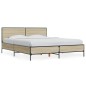 vidaXL Bettgestell Sonoma-Eiche 150x200 cm Holzwerkstoff und Metall vidaXL Bettgestell Sonoma-Eiche 150x200 cm Holzwerkstoff und Metall