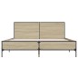 vidaXL Bettgestell Sonoma-Eiche 150x200 cm Holzwerkstoff und Metall vidaXL Bettgestell Sonoma-Eiche 150x200 cm Holzwerkstoff und Metall