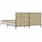 vidaXL Bettgestell Sonoma-Eiche 150x200 cm Holzwerkstoff und Metall vidaXL Bettgestell Sonoma-Eiche 150x200 cm Holzwerkstoff und Metall