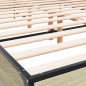vidaXL Bettgestell Sonoma-Eiche 150x200 cm Holzwerkstoff und Metall vidaXL Bettgestell Sonoma-Eiche 150x200 cm Holzwerkstoff und Metall