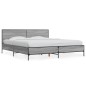 vidaXL Bettgestell Grau Sonoma 180x200 cm Holzwerkstoff und Metall vidaXL Bettgestell Grau Sonoma 180x200 cm Holzwerkstoff und Metall